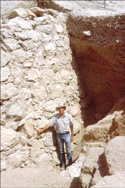 Dr. Wood at base of Jericho